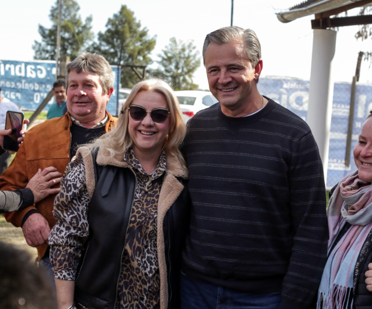 Patricia Díaz Rossi recorrió el Solar y La Paz junto a Adán Bahl y Claudia Monjo