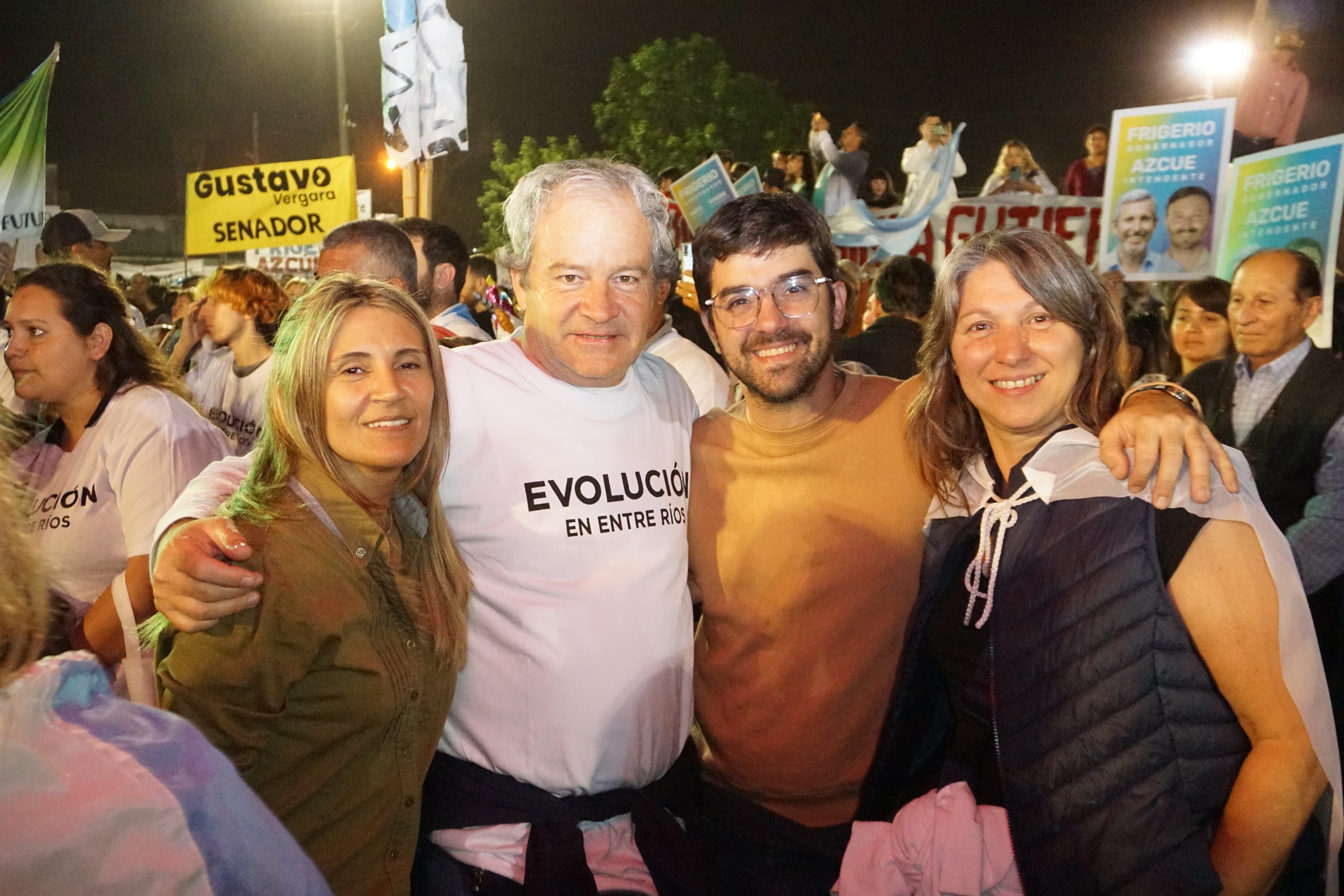 Sarubi acompañó el cierre de campaña de Frigerio en Concordia