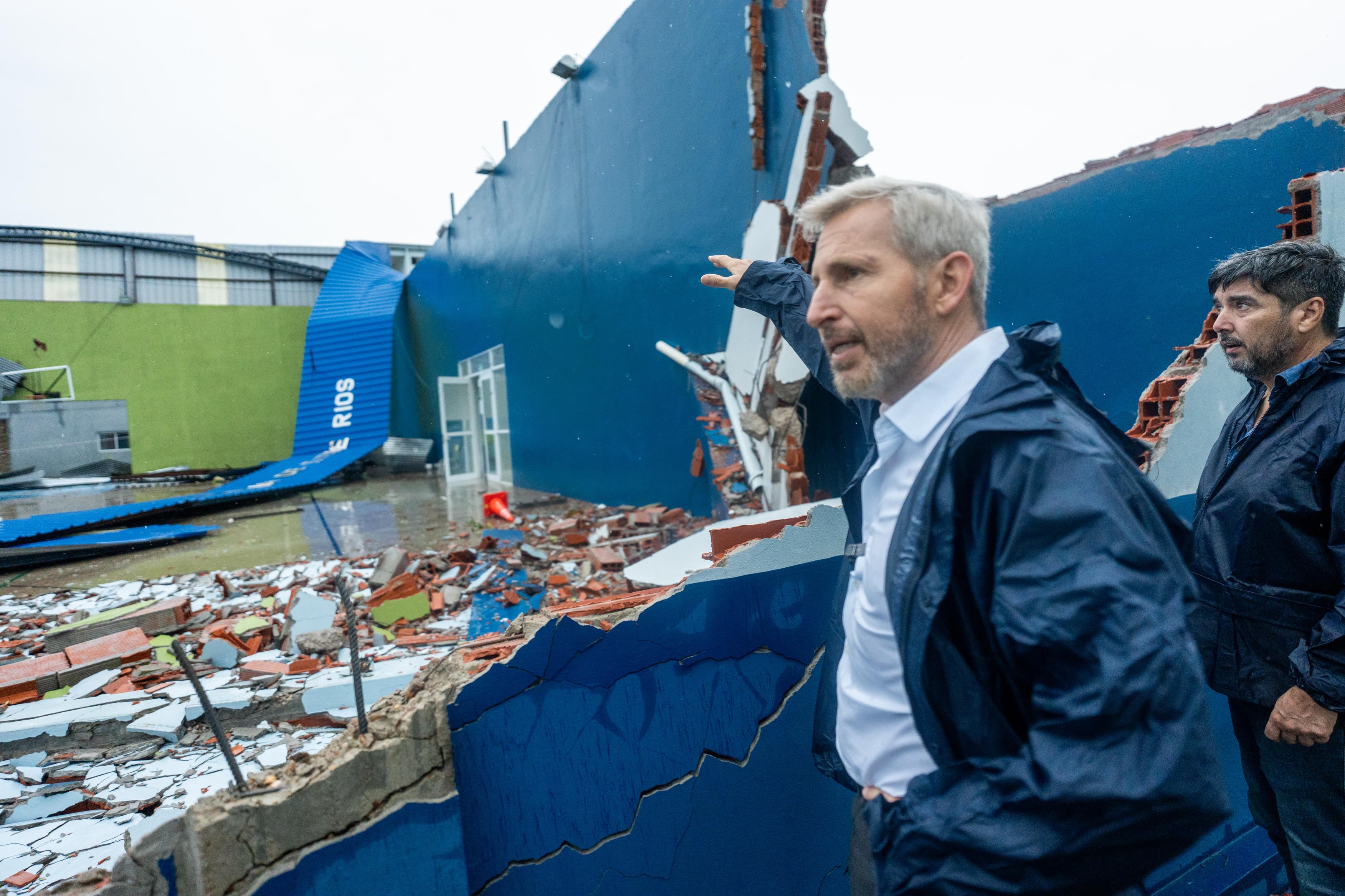 Frigerio recorrió las zonas afectadas en Villaguay tras el temporal
