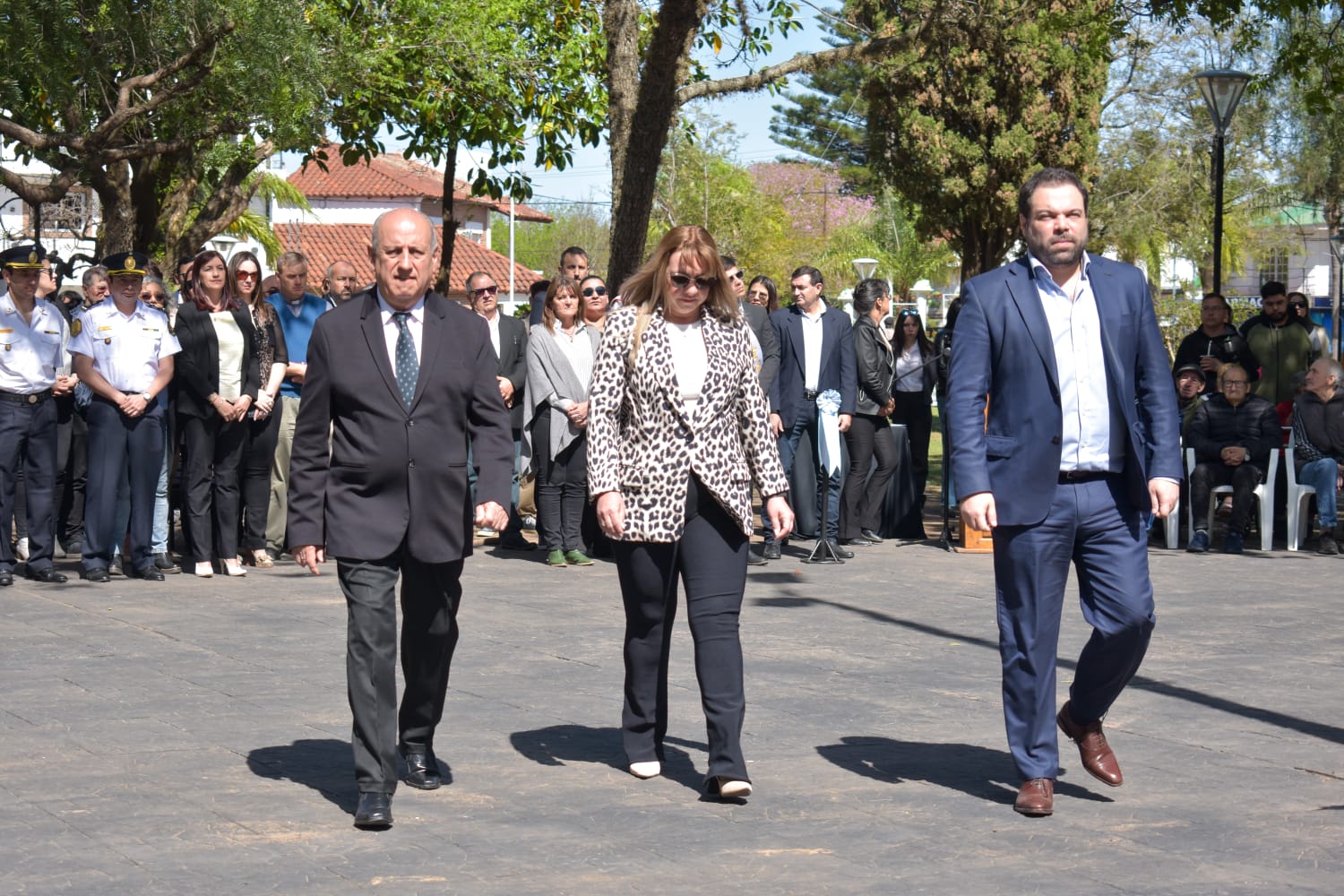 Rossi y Troncoso presidieron el acto oficial del 153° aniversario de Santa Elena