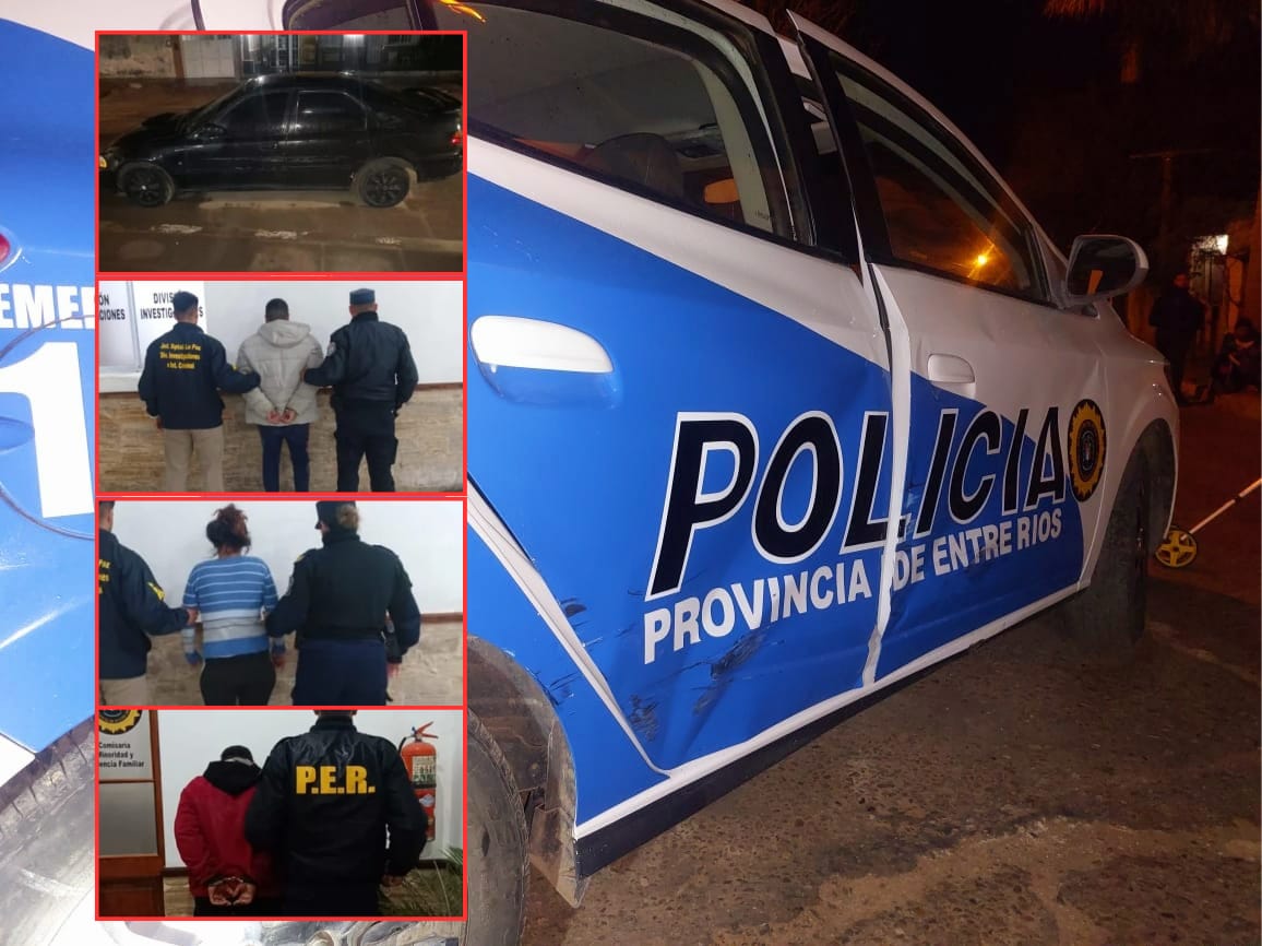Atropellaron a un joven, se dieron a la fuga y se enfrentaron con la policía
