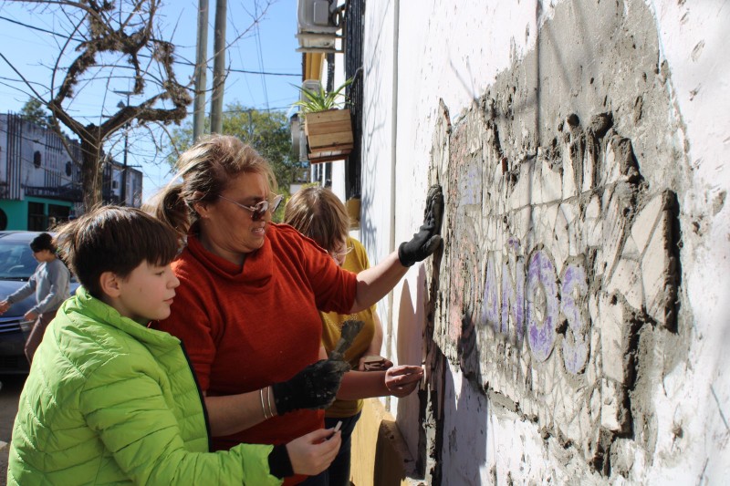 Realizan un Eco Mural por los 15 años de Galas de Río