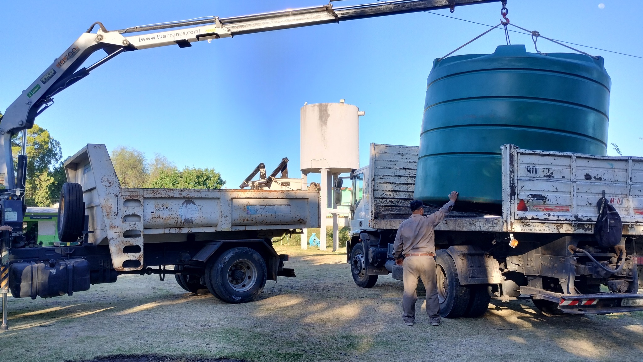 Dos nuevos tanques de agua en el barrio Nuestra Señora de Fátima