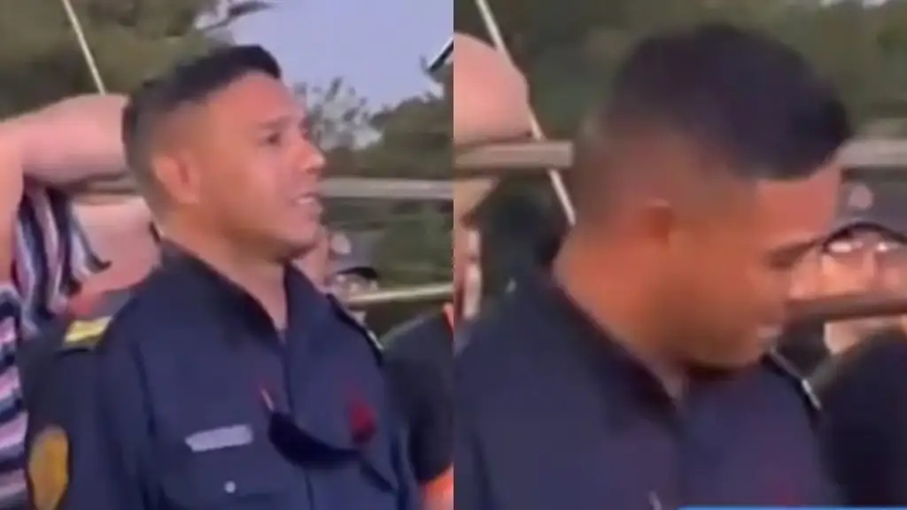 Un policía, una canción y una emoción que se volvió viral en La Paz