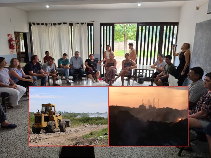 El municipio se reunió con vecinos por la situación del basural