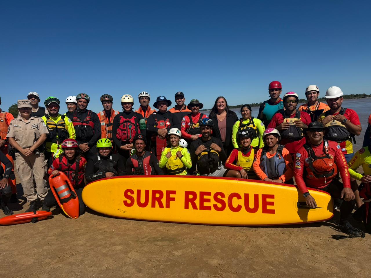 Santa Elena fue sede de una capacitación federal en rescate y salvamento en inundaciones