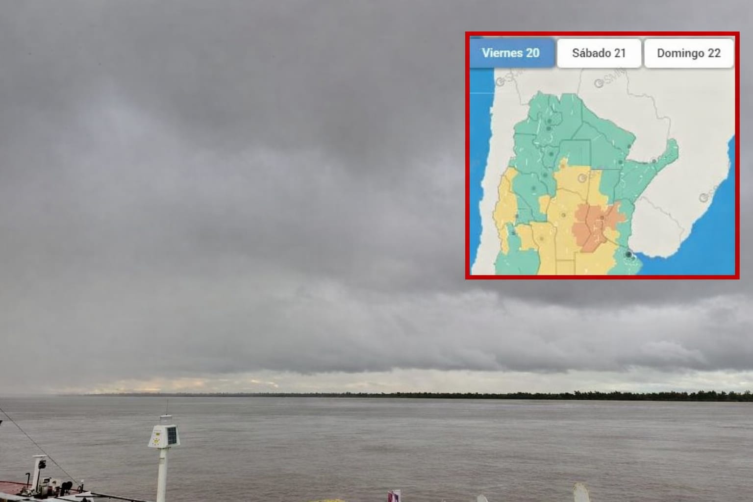 La Paz bajo alerta naranja por tormentas severas