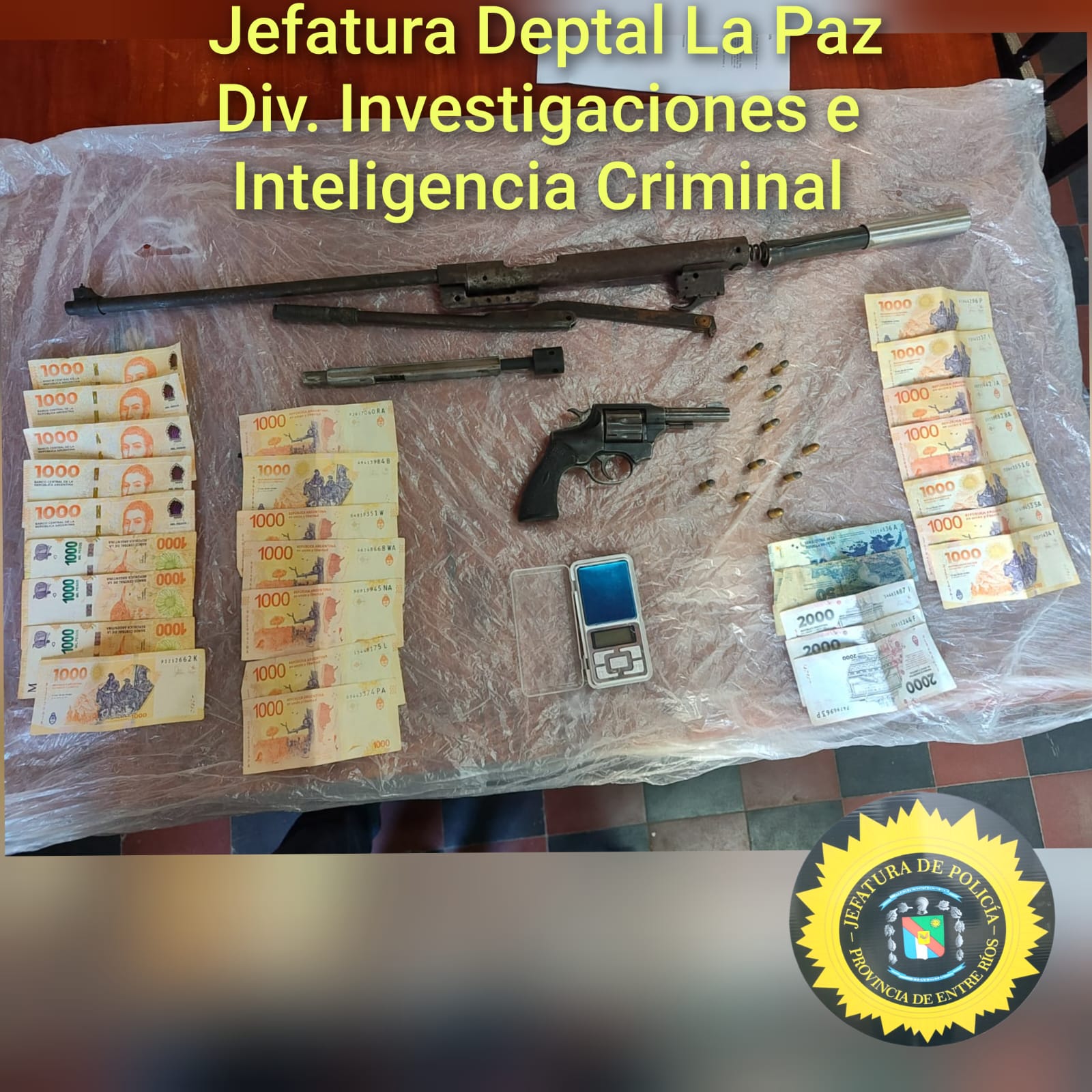 Un hombre de 71 años fue allanado y su nieto quedó demorado por tenencia de droga