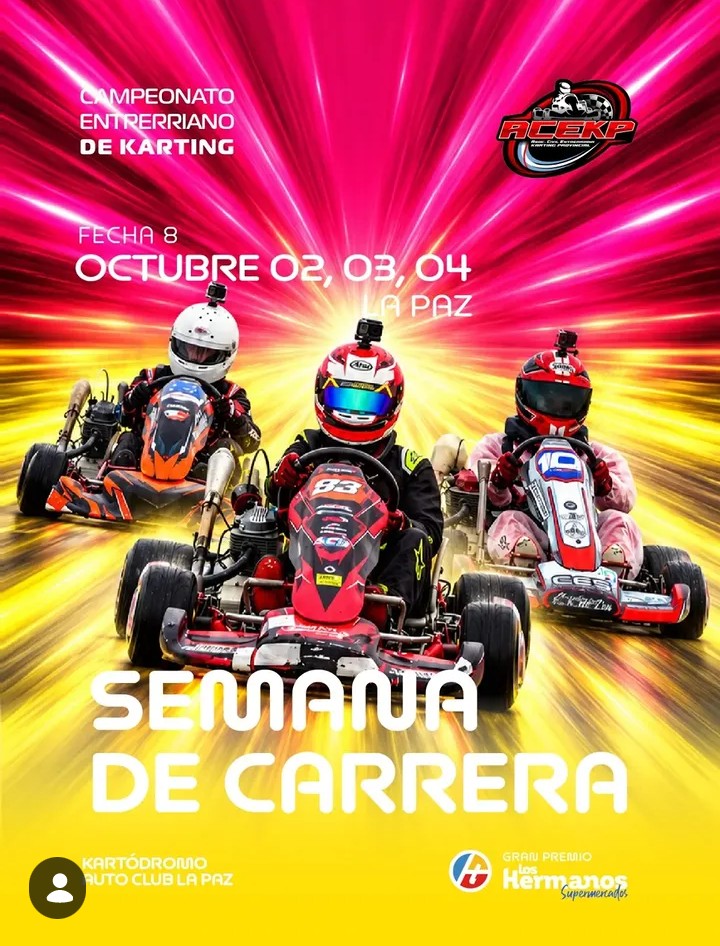 La Paz será sede de la 8ª fecha del Campeonato Entrerriano de Karting